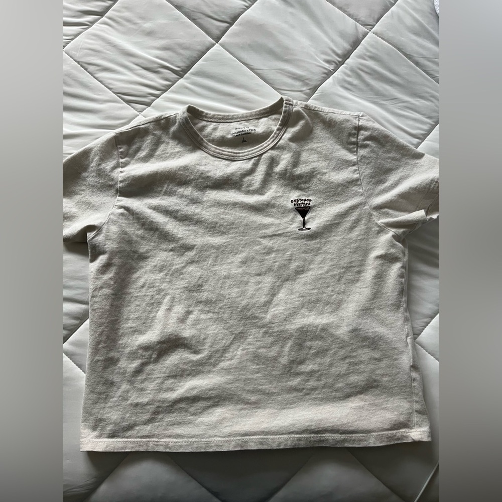 ABERCROMBIE & FITCH Women’s Cropped Tee Graphic L